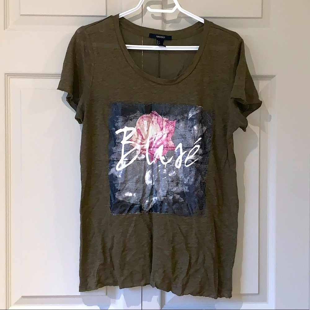 Khaki Graphic T-Shirt